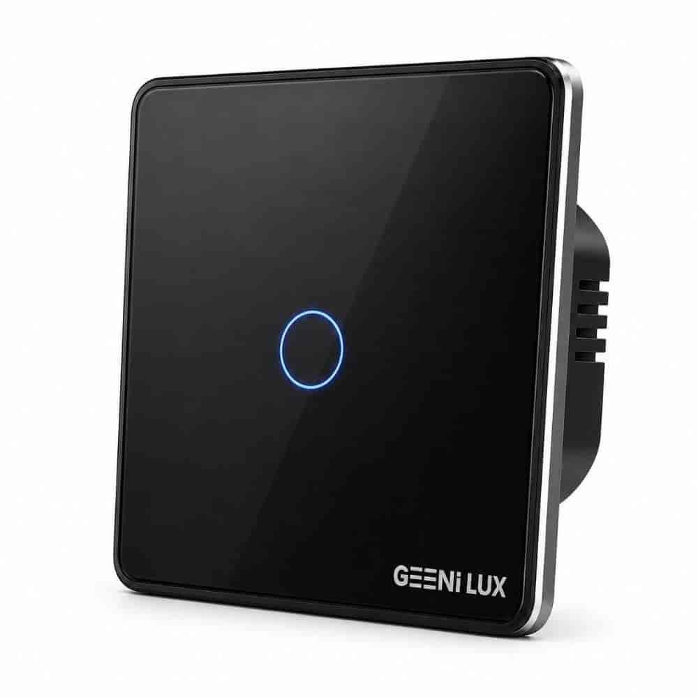 کلید تک کانال(تبدیل)لمسی مدل ENTEL رنگ مشکی